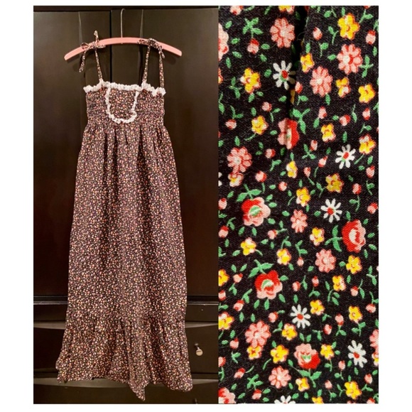 Dresses & Skirts - SOLD on Mercari 🌸VINTAGE 70s Long Maxi Floral Country Dress Ruffles Summer